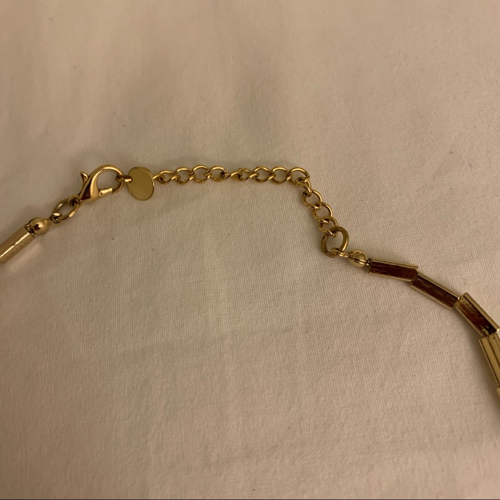 HOUSE OF HARLOW 1960 black & gold collar necklace - Picture 4 of 4